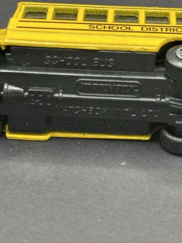 1985 Matchbox District 2 School Bus Yellow. Loose - VTG Nice Condition! 🔥 F/S! - Picture 7 of 11