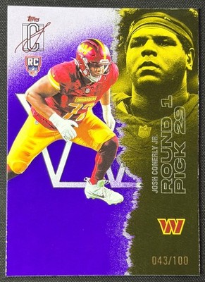 2025 Topps Signature Class Josh Conerly Jr. #226 Rookie Purple Foil /100 RC