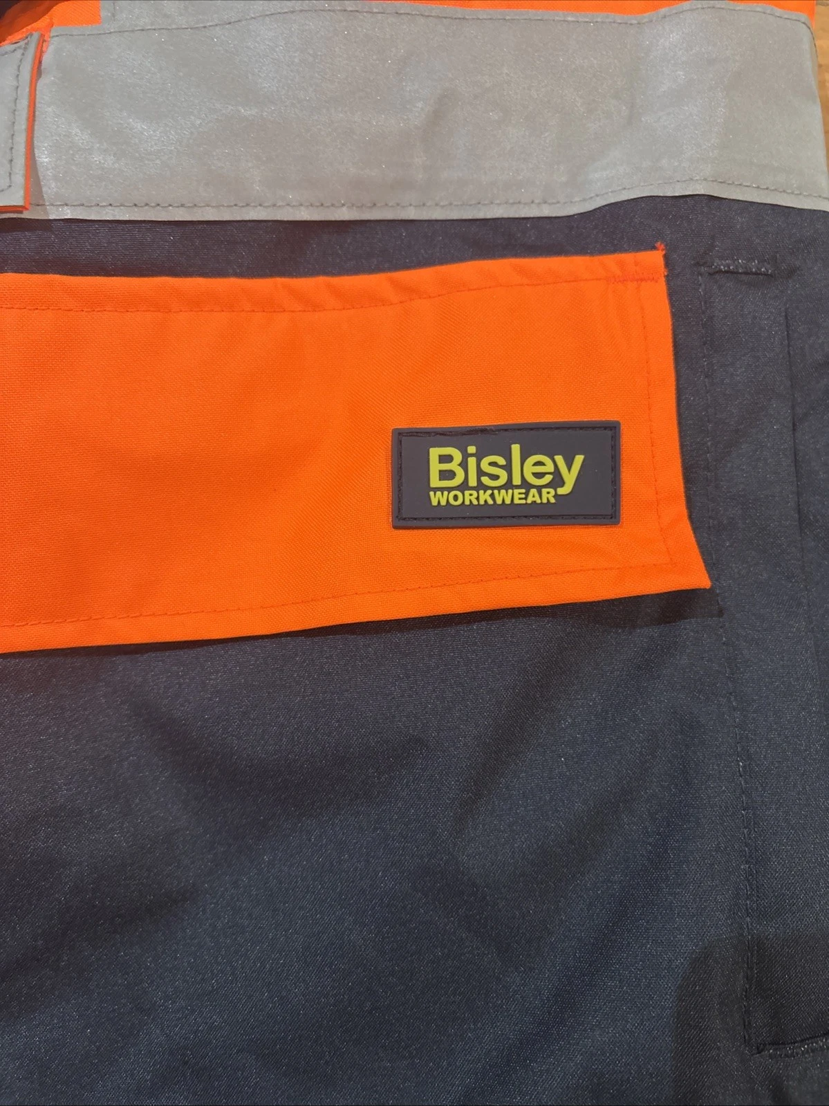 Bisley 5‑in‑1 Taped Rain Jacket – Hi‑Vis Orange/Navy – Size 4XL – New - product detail image 7