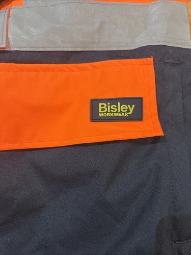 Bisley 5‑in‑1 Taped Rain Jacket – Hi‑Vis Orange/Navy – Size 4XL – New image 7