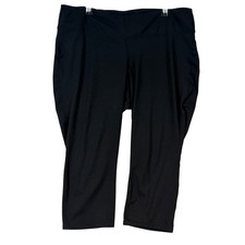 GapFit Womens XXL Black Cropped Activewear Leggings Yoga Pants Capris Athleisure