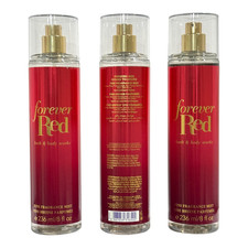 Bath  Body Works FOREVER RED Fine Fragrance Mist 8 oz 3-PACK 