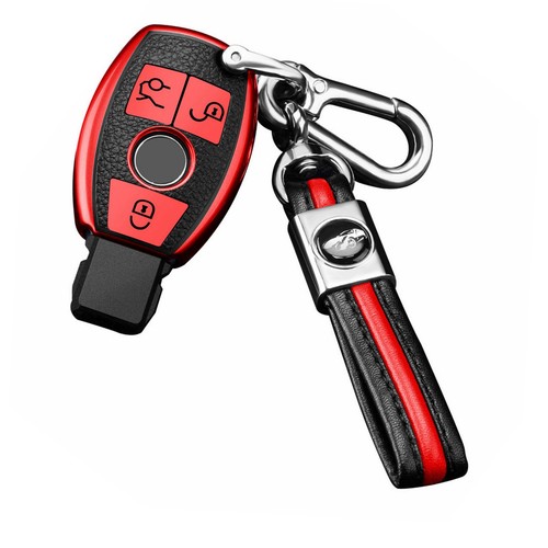 Key Protective Cover Soft TPU Shell W/Key Chain For Mercedes-Benz Multi-model - Picture 2 of 23