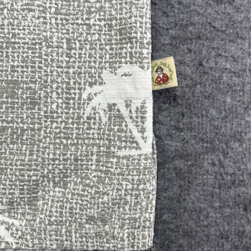 Мужская гавайская рубашка Joe Marlin с большими пальмами деревьями на пуговицах с коротким рукавом - Изображение 4 из 4