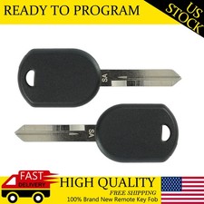2x Replacement Ignition Chipped Key Transponder Blank For Ford H84-pt 80 Bit
