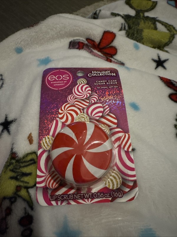 Candy Cane Swirl Lip Scrub 0.56 Ounce Gentle Exfoliation Holiday Gift. New In Pk