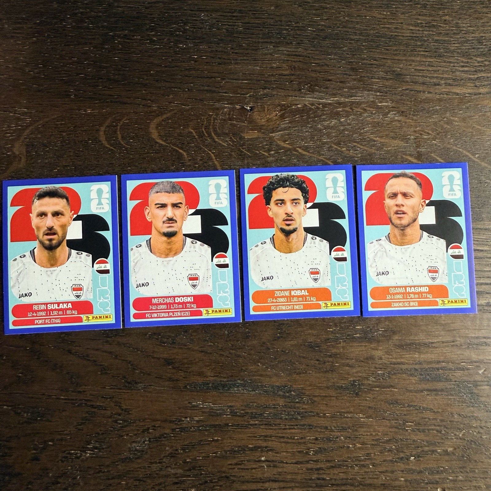 2026 Panini FIFA World Cup Stickers US Edition Blue Parallel - Iraq