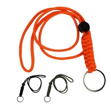 Braided Keychain Lanyard Heavy Duty Paracord Strap Necklace Straps
