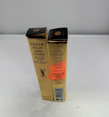 YSL Touche Eclat High Cover Radiant Concealer 2.5mL - 6.5 HAZELNUT PACK OF 2