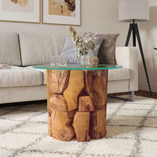 Coffee Table Brown Solid Teak