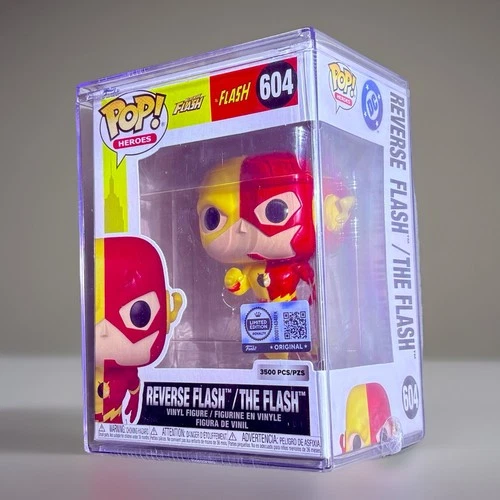 Funko Pop! DC Heroes Reverse The Flash Split #604 With Protector LE 3500