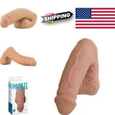 Realistic Packing Penis 5.75 Inch Heavy 200g Caramel Ideal for All Day Wear