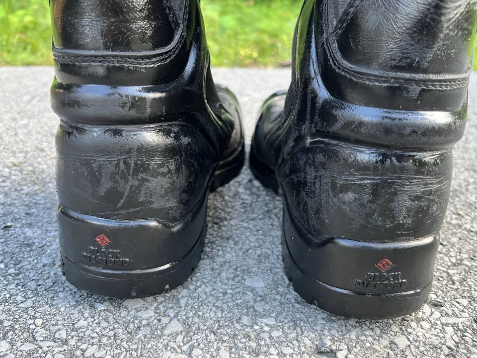 Black Diamond Men 7W Ladies 8.5 W 277-0911 Cross Tech Firefighting Leather Boots - Image 4 of 4