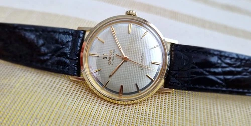 Vintage rare Swiss Omega Seamaster automatic watch, 14k solid gold, 550, LL6590