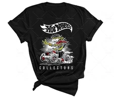 Vintage Style Hot Wheels Collectors Shirt Printed Design Made in USA