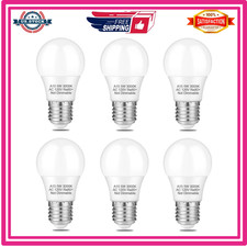 6 Pack A15 5W 120V E26 Base LED Refrigerator Light Bulb, Non-Dimmable 50W Equiva