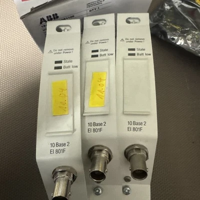 ABB EI801F Ethernet Module 10Base2 B-Nr. 3BDH000015R1 3 Stück Wie Neu - Bild 1 von 4