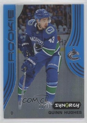 2019-20 Upper Deck Synergy Rookies Blue 187/199 Quinn Hughes #92 Rookie RC 19zj