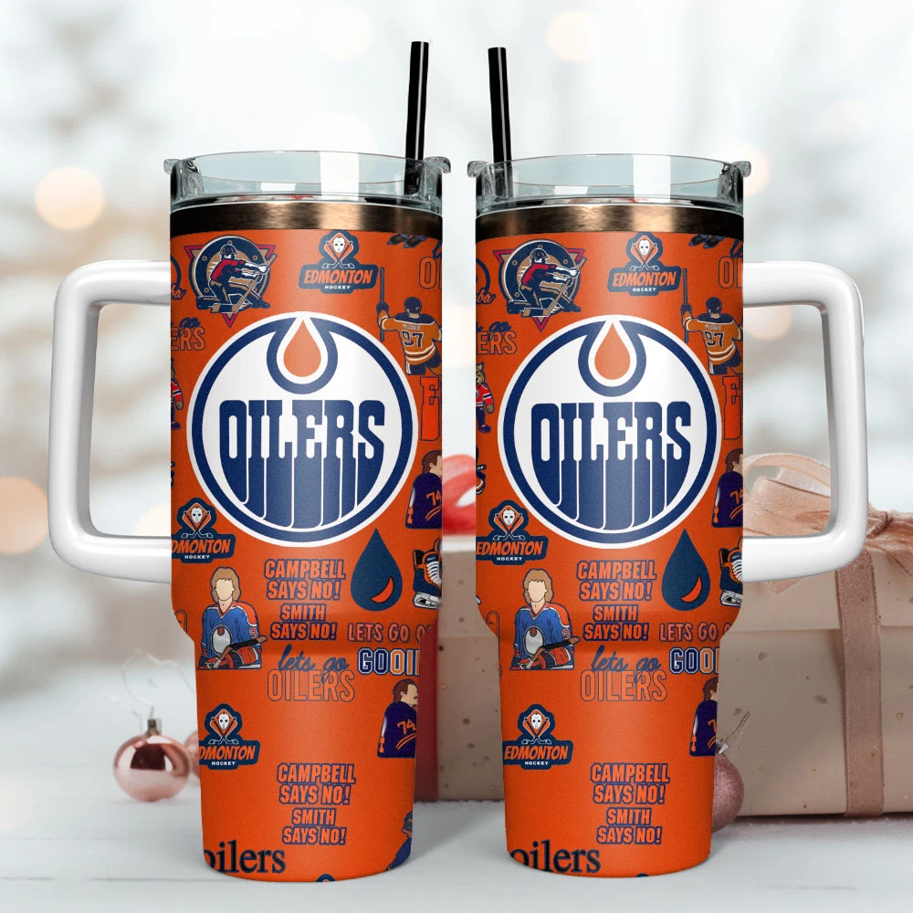 Hockey Team Style Tumbler with Handle