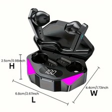 X15 TWS Wireless Bluetooth Headset LED Display Gamer Earbuds with Mic Wireless