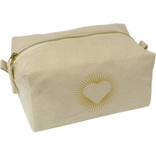 Kulturtasche / Schminkkoffer aus Canvas "Sunshine Heart" (CS00043657)