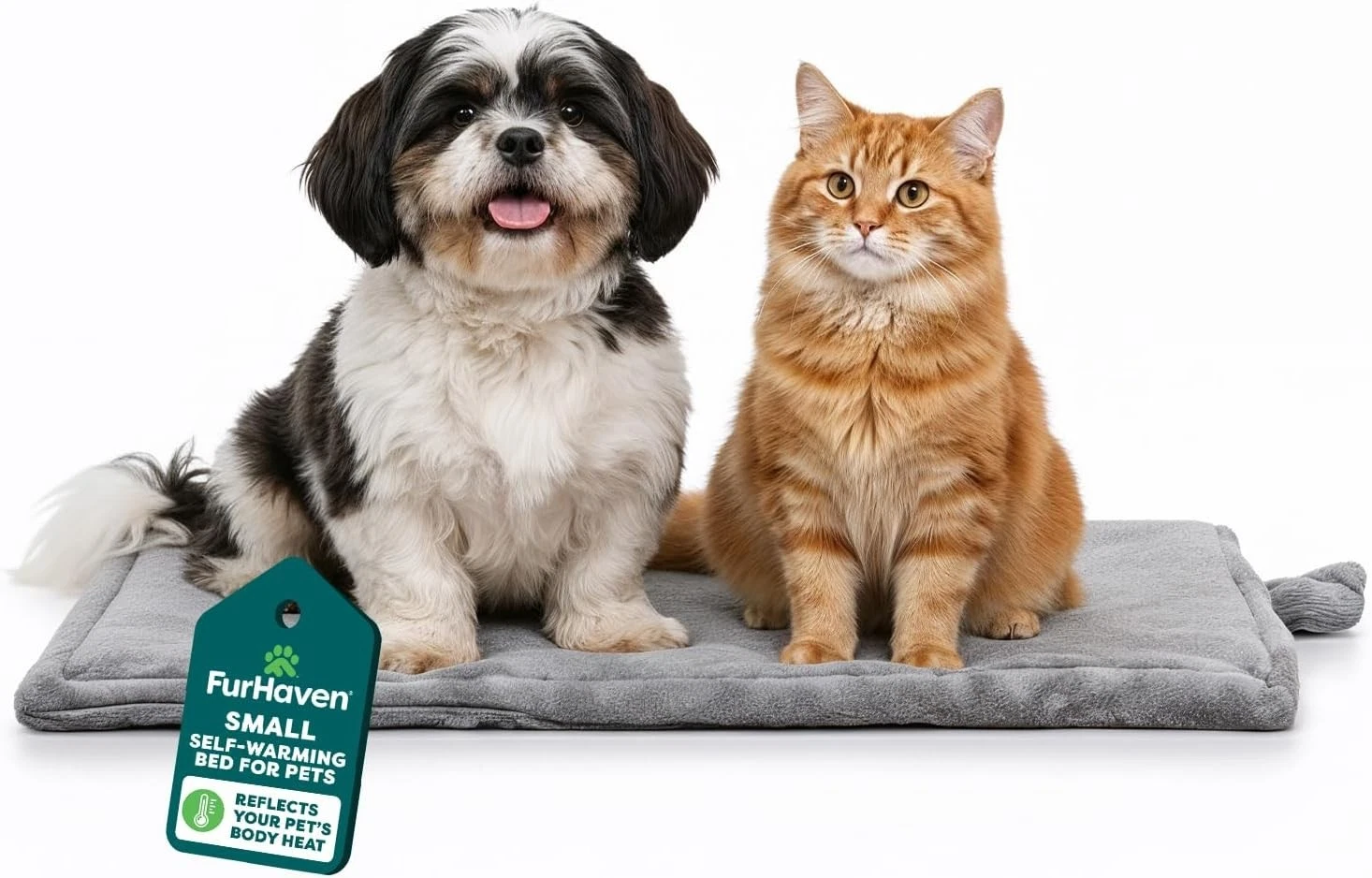 Self Warming Cat Bed Dog Mat Plush Faux Fur Small Crates Carrier Cozy Insulating
