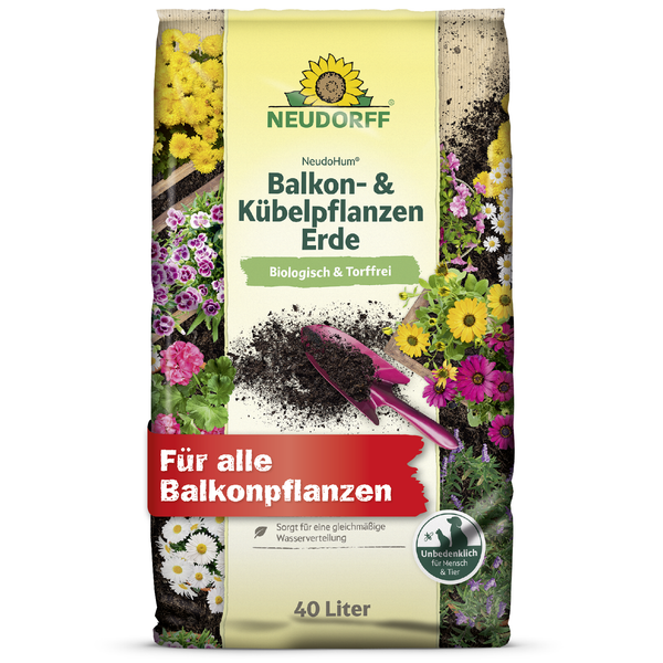 Neudorff Neudohum Balkon- & KüBelpflanzenerde - Torffreie Bio-Erde Pflanzen 40 L-image