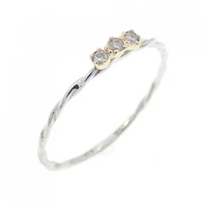 Authentic K10WG K10YG Diamond Ring  #260-008-134-9937