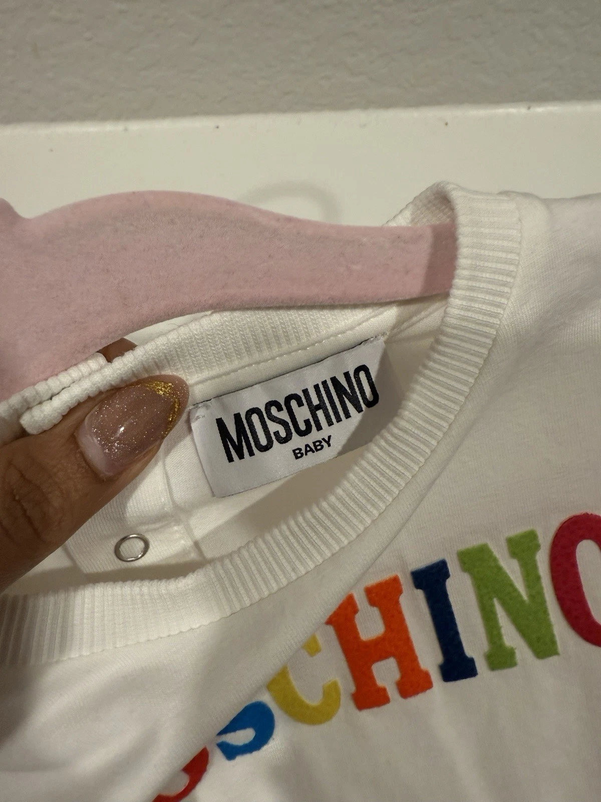 MOSCHINO Abito bianco mooching 3 anni