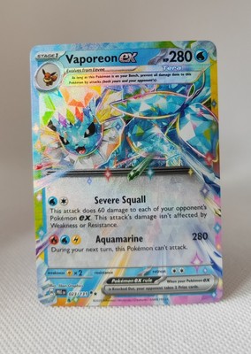 Pokemon | Aquana Vaporeon ex 023/131 NM-M | EN | Prismatic Evolutions |