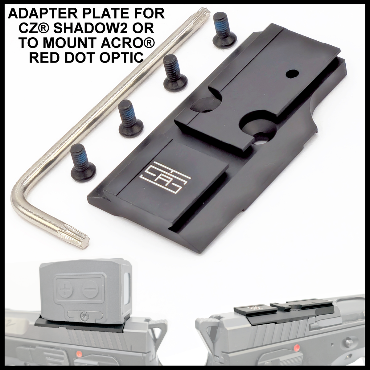 SHADOWS ハット2点 美品 TSA® CZ® Shadow 2 OR Mount Plate – For ACRO® Optics Aimpoint® ACRO
