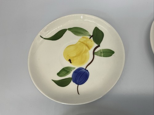 4 Vtg Rio Stetson China Co. Saucers Floral & Fruit 6 1/4” W - Picture 2 of 7