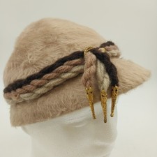 Fur Cloche Hats Beige for Women for sale | eBay display picture 3