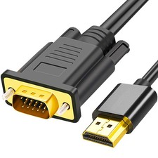 HDMI to VGA 6FT, Uni-Directional Computer Monitor Cable Male to...
