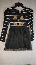 Girl's Halloween Dress Tulle Skirt Black and White Size M 7/8