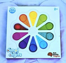 Fat Brain Toy Co Dimpl Digits Sensory Toy - STEM Montessori Fine Motor Toddler