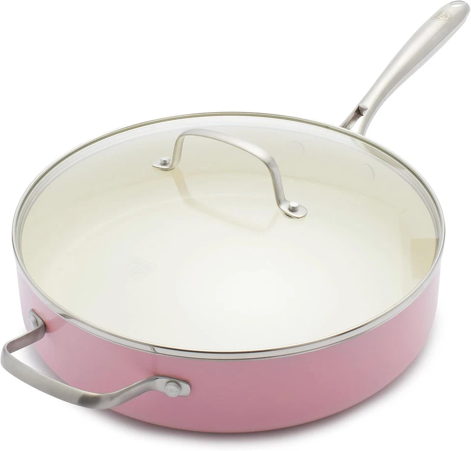 GREEN LIFE GreenLife - Artizan - Healthy Ceramic Non-Stick 30 cm/4.8 Litre Sauté Pan Pink