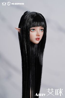 KID KING 1/6 KKP003 Elf Girl Amy Head Carved Big Eyes Fit 12 KID KING 1/6 KKP003 Elf Girl Amy Head Carved Big Eyes Fit 12