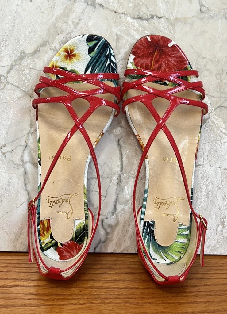 Christian louboutin top flat calf