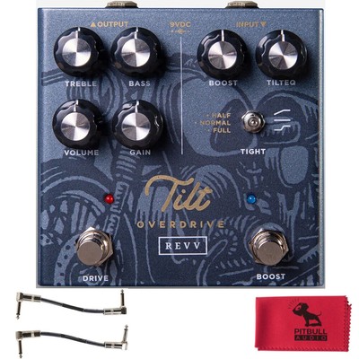 Revv Shawn Tubbs Tilt Pedal w/ Patch Cables & Pitbull Audio Cloth