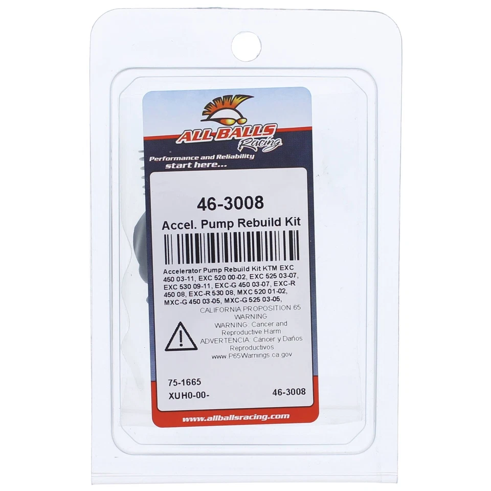 Nuevo kit de reconstrucción de bomba aceleradora All Balls 46-3008 para KTM 450 XC 04-07 Foto 4 de 4