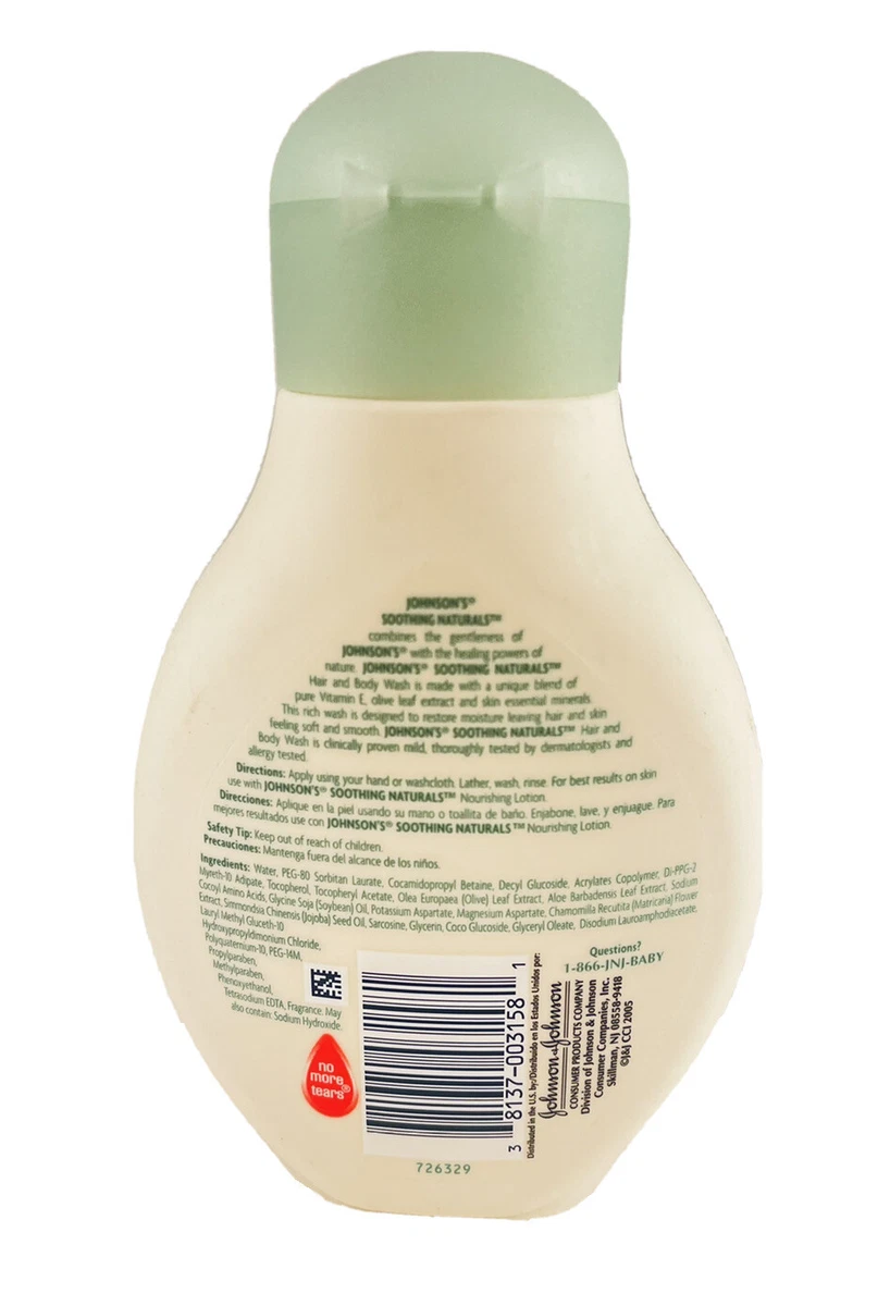 Johnson's baby on sale soothing naturals