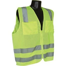 Radians SV8GMXL Polyester Mesh Standard Class-2 Vest, X-Large, Green