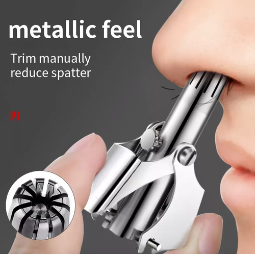 Nose Hair Ear Trimmer For Men Women Stainless Steel Manual Washable Portable IRL - Picture 2 of 6