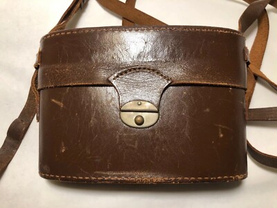 vintage kodak camera in leather case