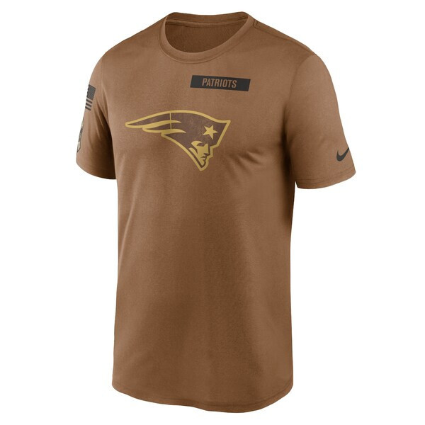Футболка Nike Youth New England Patriots Salute Performance, коричневая, L-14/16