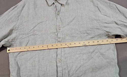 Robert Talbott Carmel Beige Men's Large 100% Linen Button Down Shirt - Picture 10 of 19