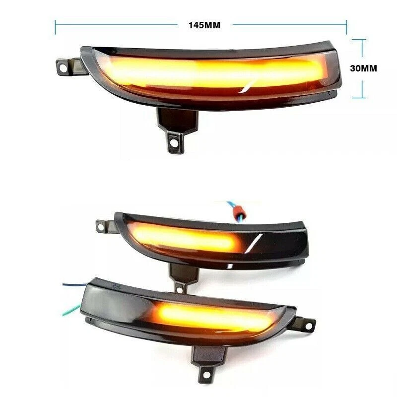 2PCS Dynamic Turn Signal Light Mirror For Renault Koleos HY 2011-2017 Facelift - Image 3 of 4