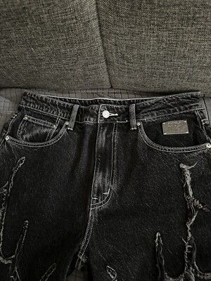 Revenge - Spider Web Black Denim Pants - Size 32 | eBay