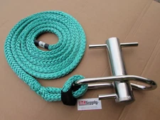 Large Stainless Steel Port A Wrap Lowering W/ 3/4" X 16ft Eye Sling Arborist